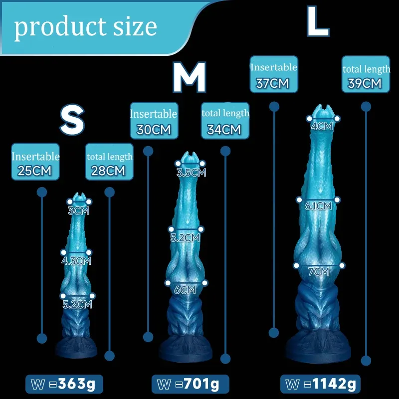 XXL fantasy dildo Alien Azur, foto 6