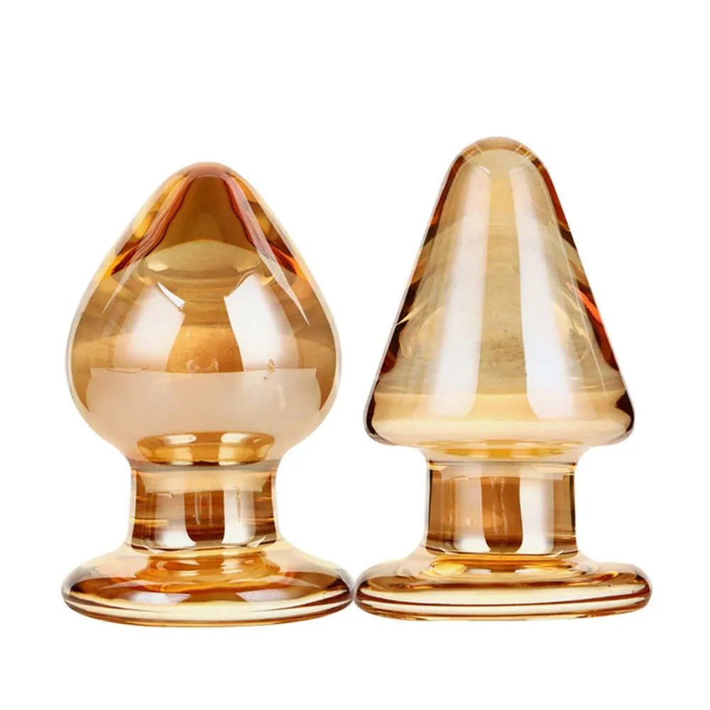Glazen buttplug Ambre Doré, glas