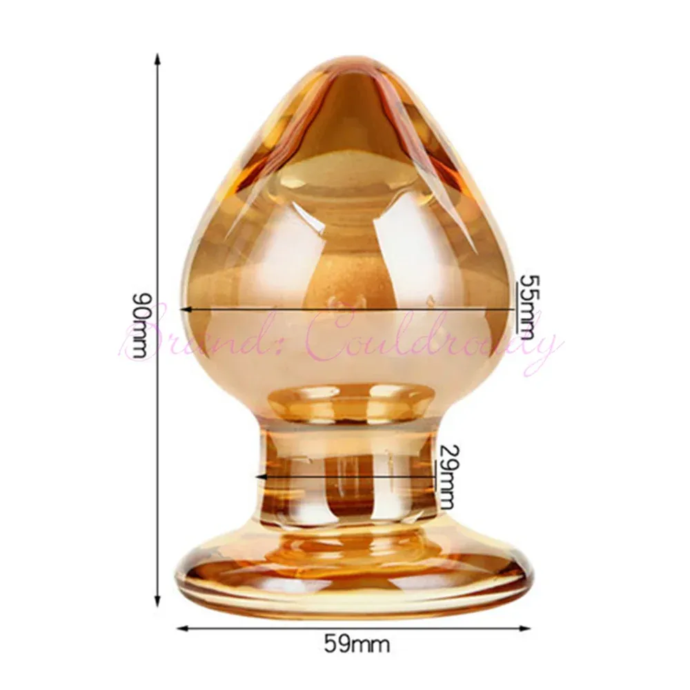 Glazen buttplug Ambre Doré, foto 2