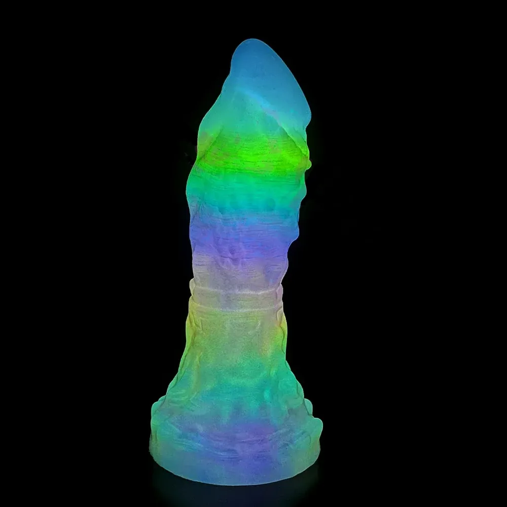 XXL fantasy dildo Aurora Glow Vibe, Model 10