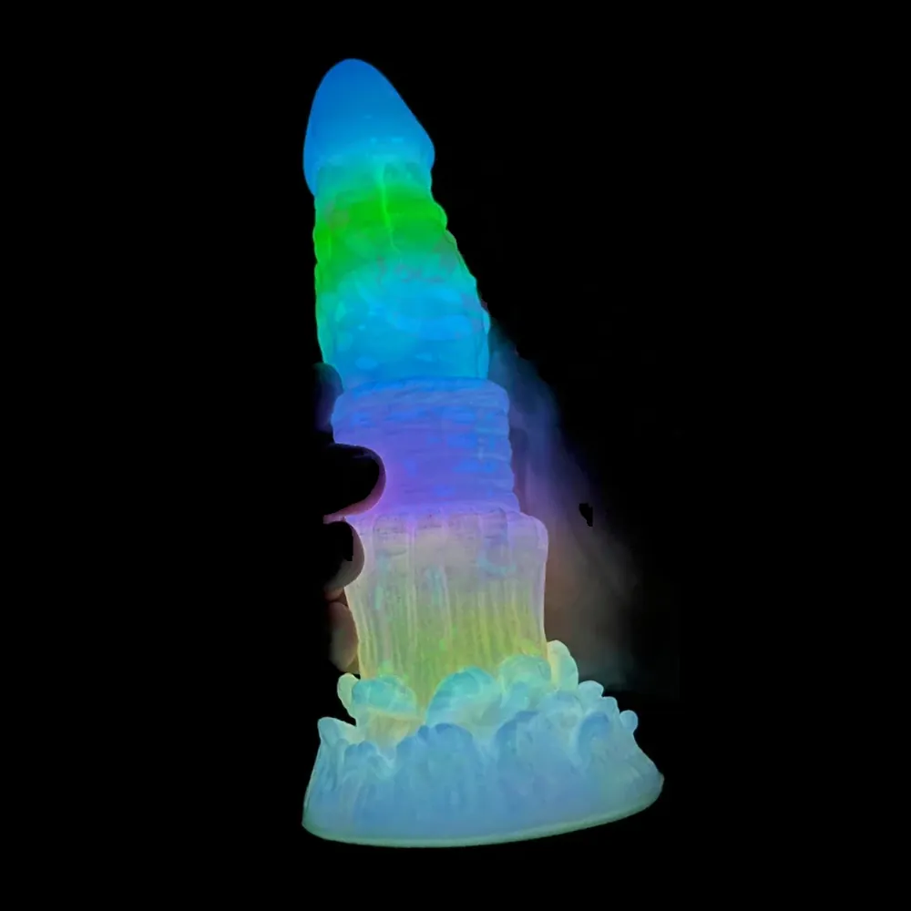 XXL fantasy dildo Aurora Glow Vibe, Model 16