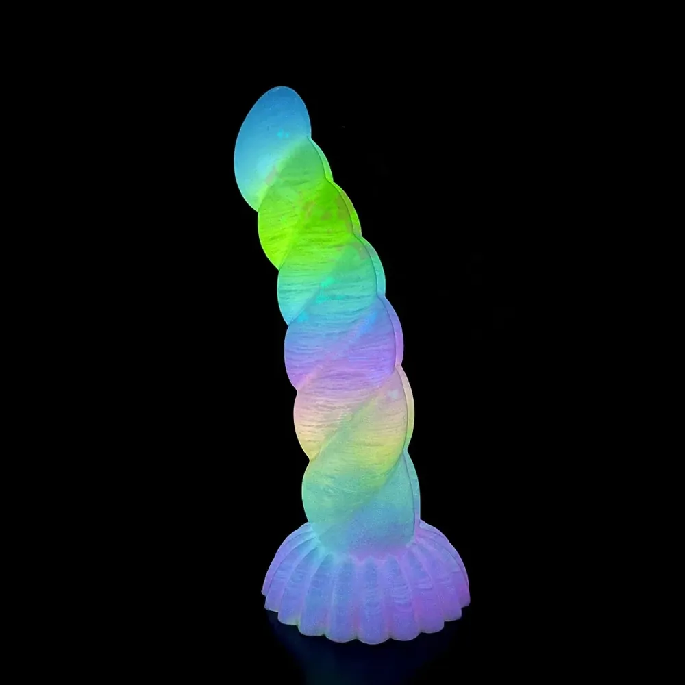 XXL fantasy dildo Aurora Glow Vibe, Model 9