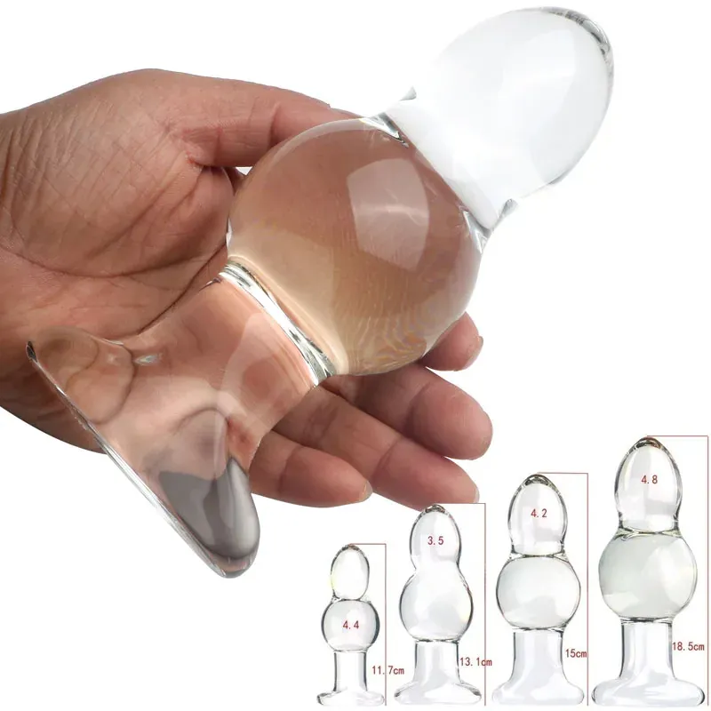 Glazen buttplug Cristal Calebasse, foto 2