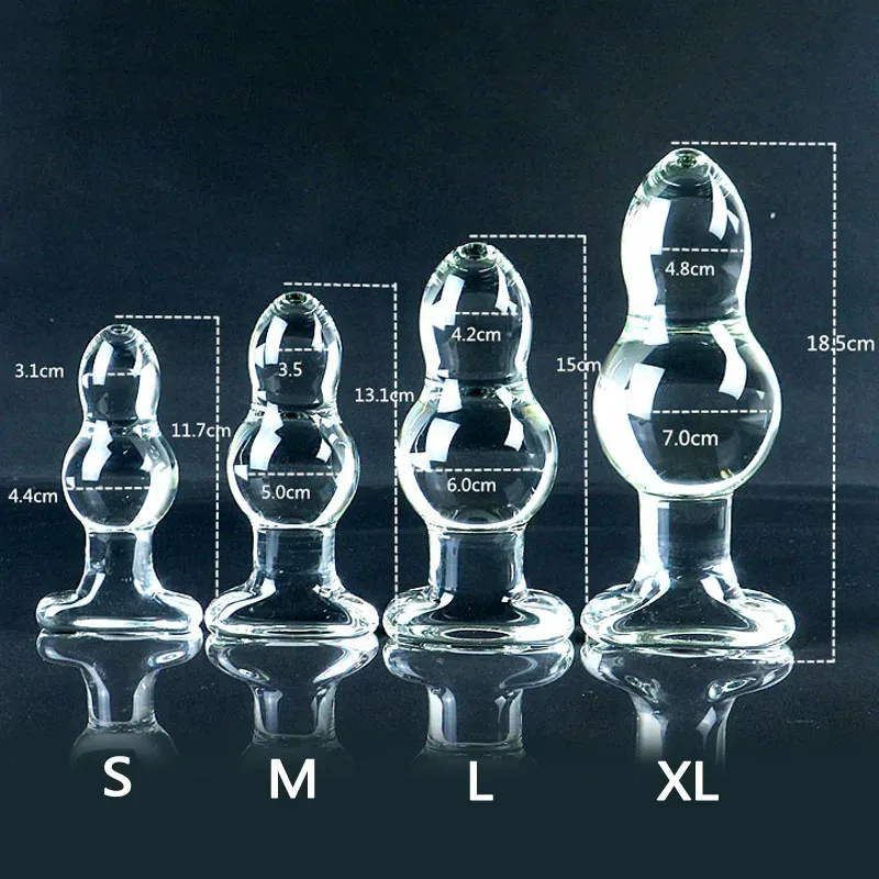 Glazen buttplug Cristal Calebasse, foto 4