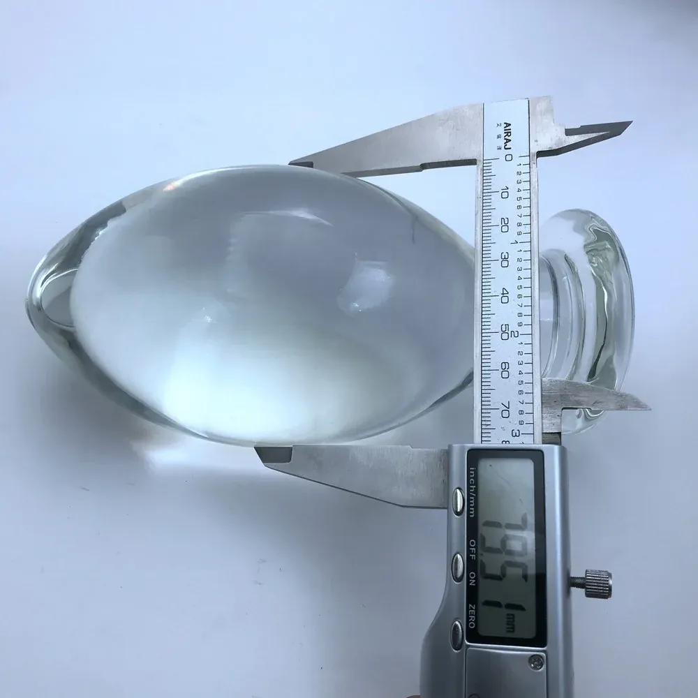 Glazen buttplug Cristal Ovale XXL, foto 5