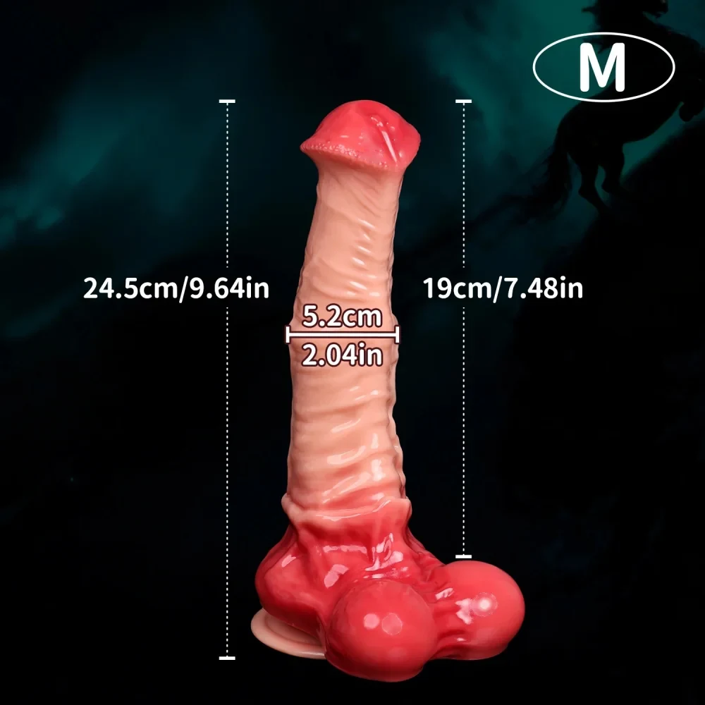 XXL paardendildo Equus Argent, Model D151 PVC · M