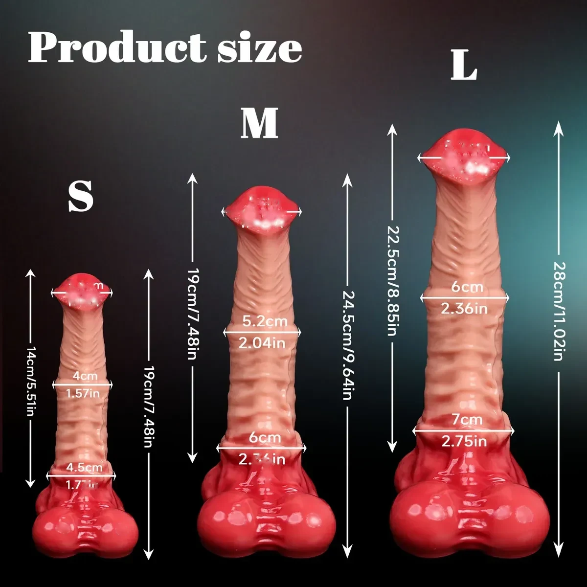XXL paardendildo Equus Knoop Rouge, foto 4