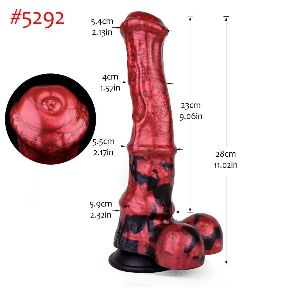 XXL paardendildo Equus Nuit, Model 5292 kleur RF