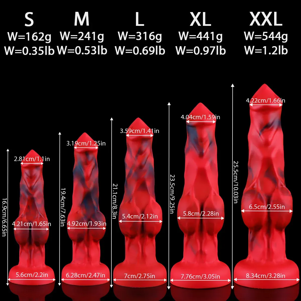 XXL fantasy dildo Fantasy Rubis, foto 5