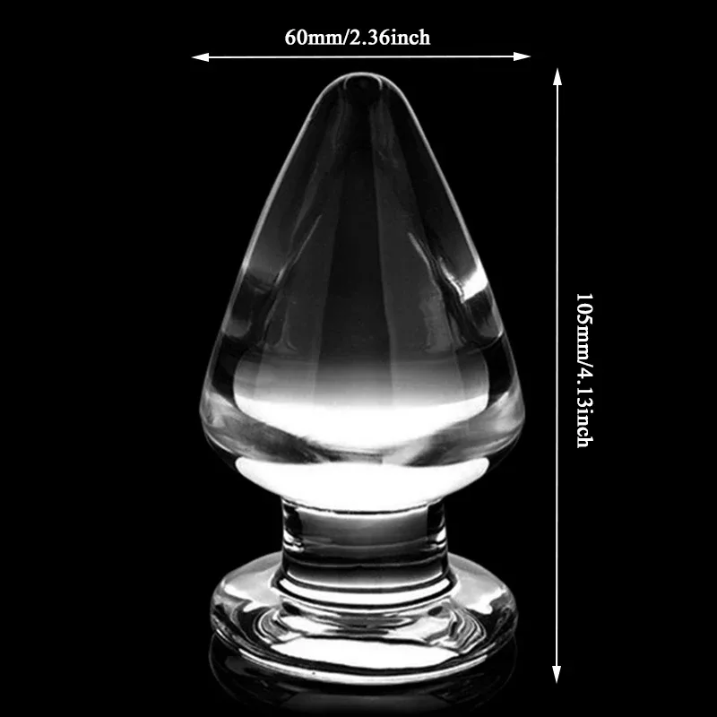 Glazen buttplug Kristal, foto 3