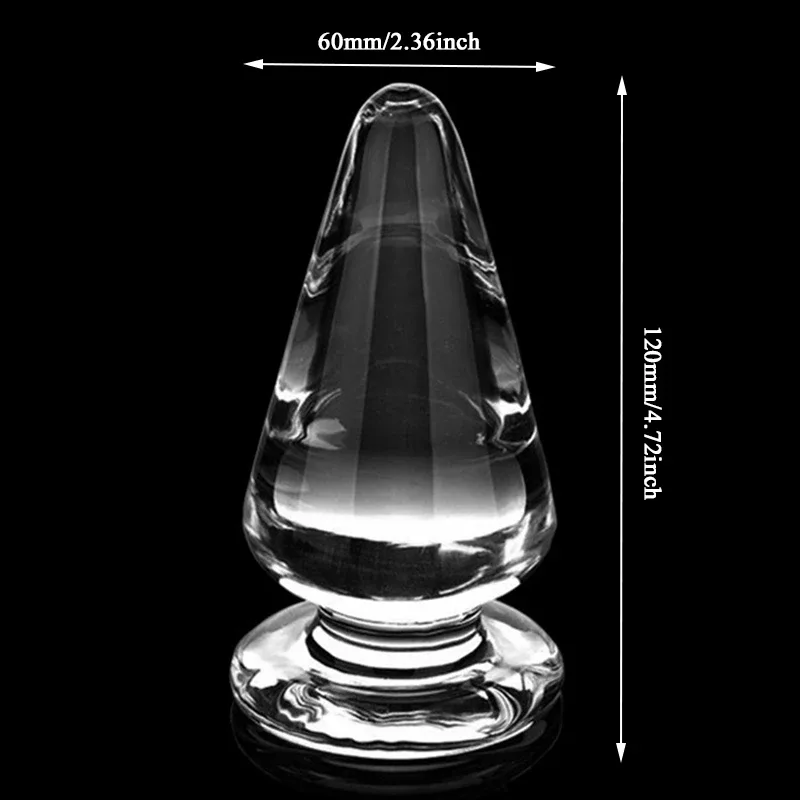 Glazen buttplug Kristal, foto 4
