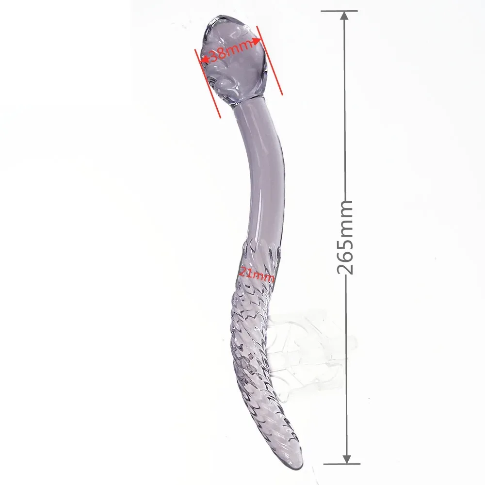 Glazen dildo Kralen 27 cm, foto 7