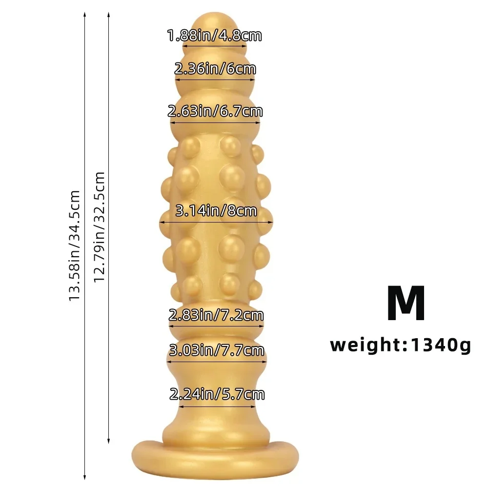 XXL buttplug Gouden Schroef, Goud · M