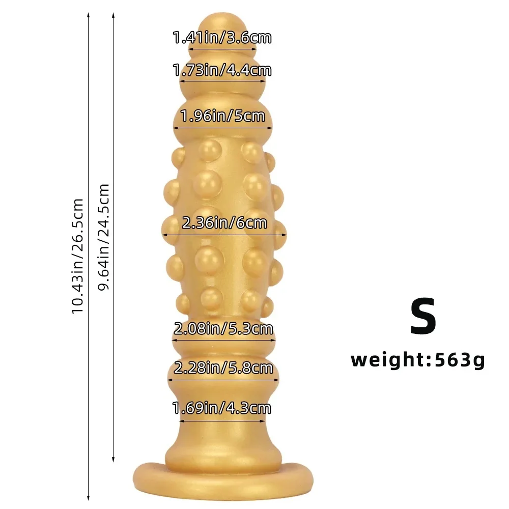 XXL buttplug Gouden Schroef, Goud · S