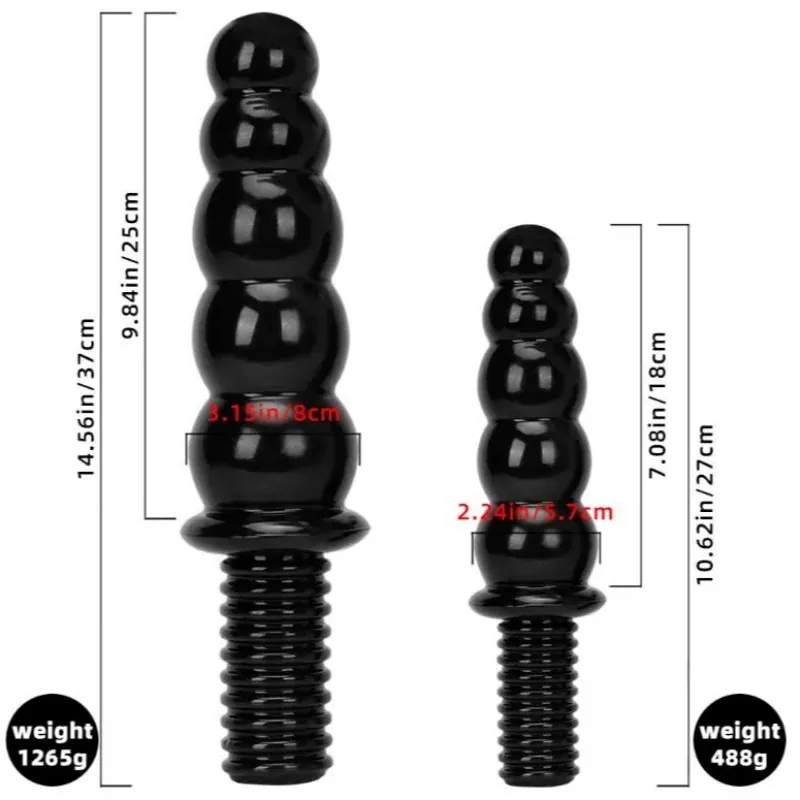 XXL buttplug Kralen met Greep, foto 2