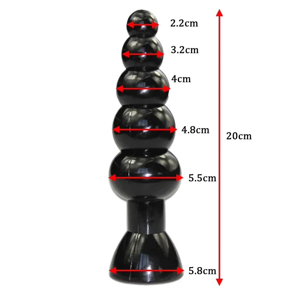 XXL buttplug Kralenplug Classic (dubbel)