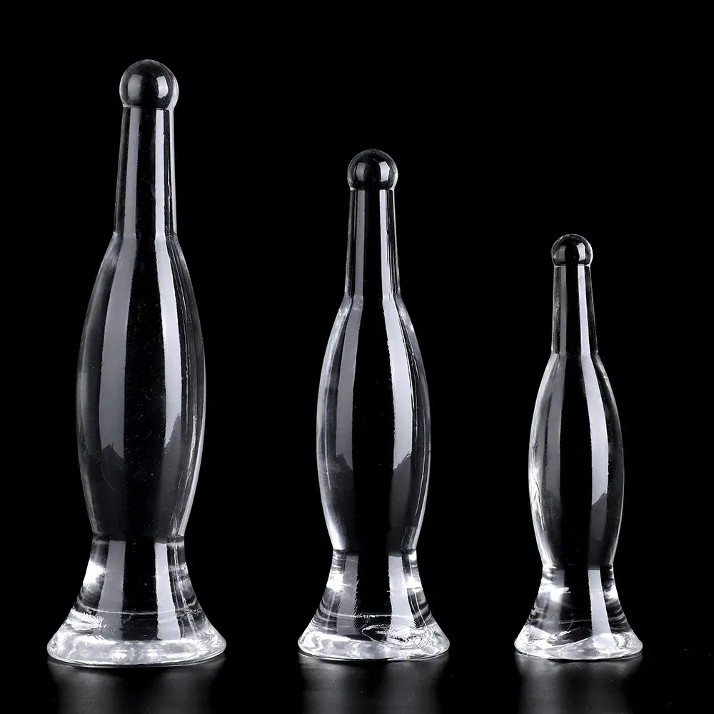 Transparante buttplug Kristal Fles