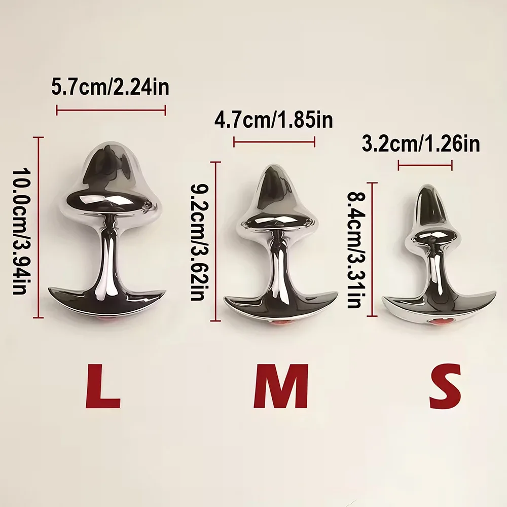 Metalen buttplug Paddestoel Juweel, foto 6