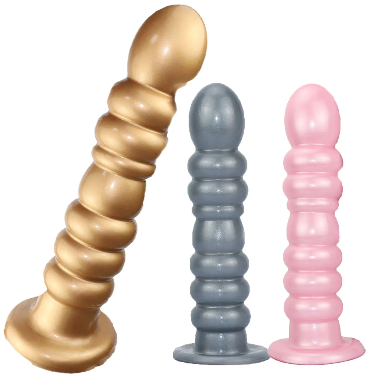 XXL geribbelde plug 37 cm