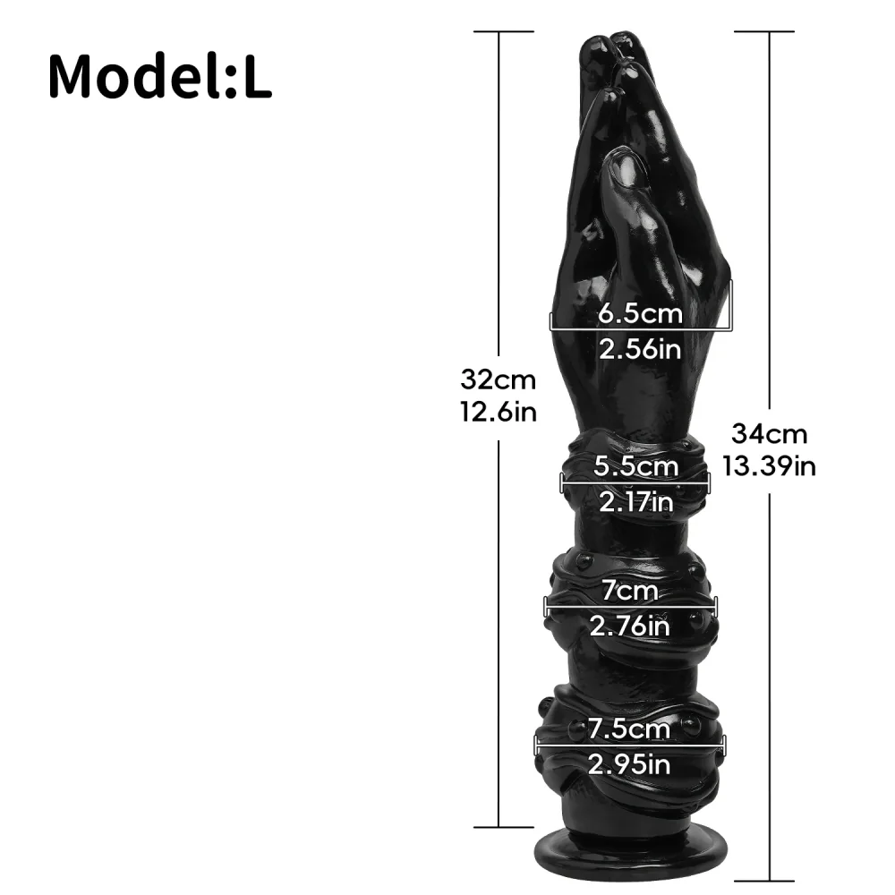 XXL buttplug Noir Perle Toren, Model A042B · L