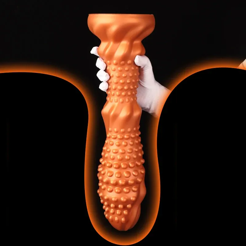 XXL fantasy dildo Noppen Ambre, foto 2