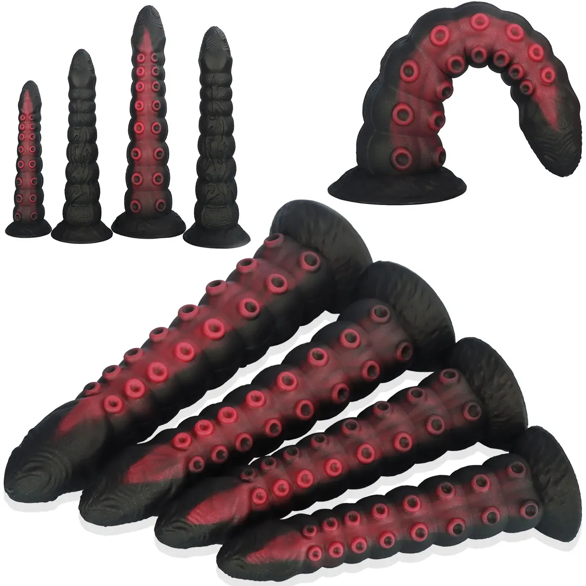 XXL fantasy buttplug Octopus Rouge