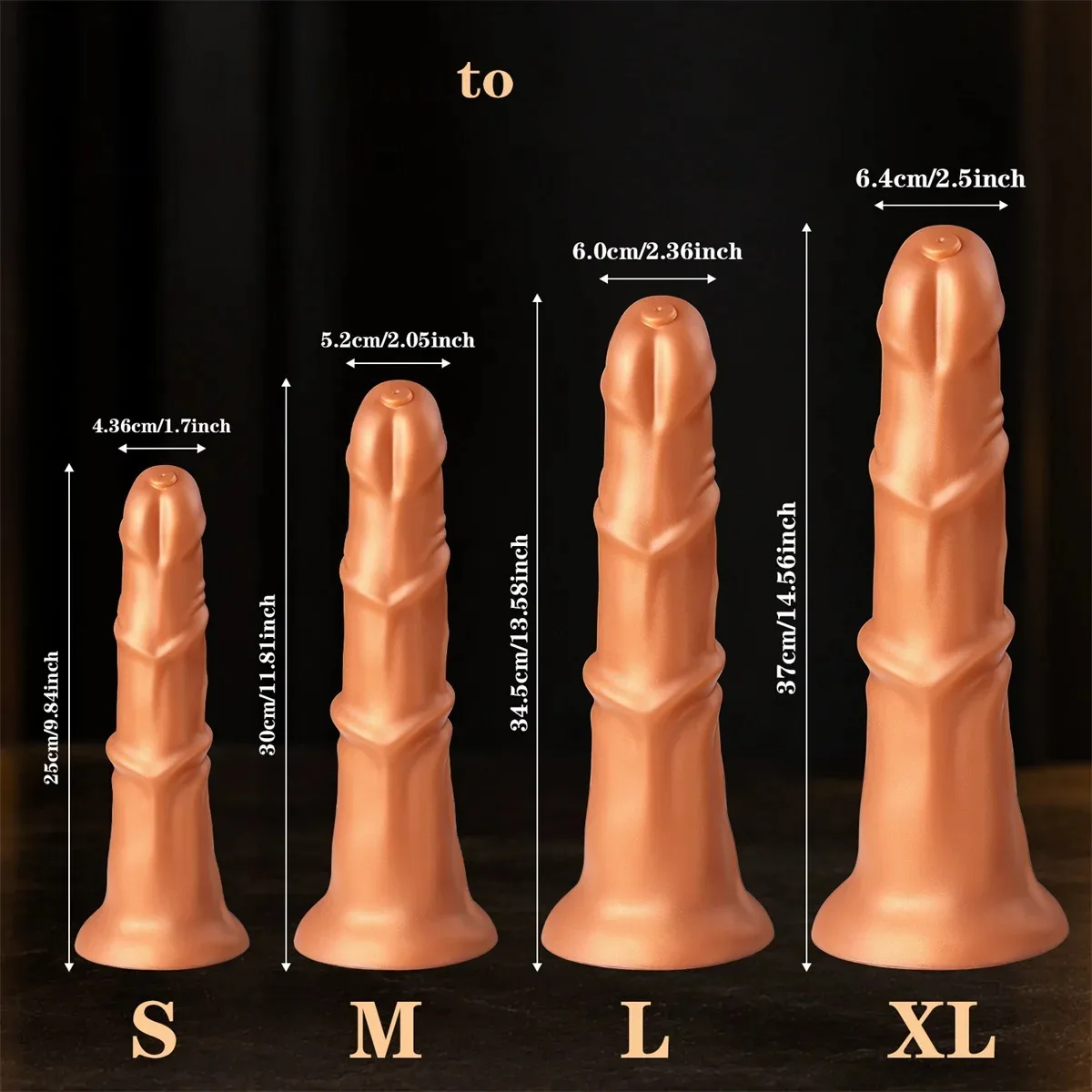 XXL paardendildo Goud, foto 5