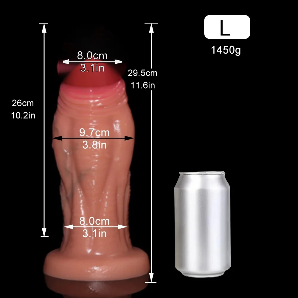 XXL Realistische Dildo Noir & Nude, L