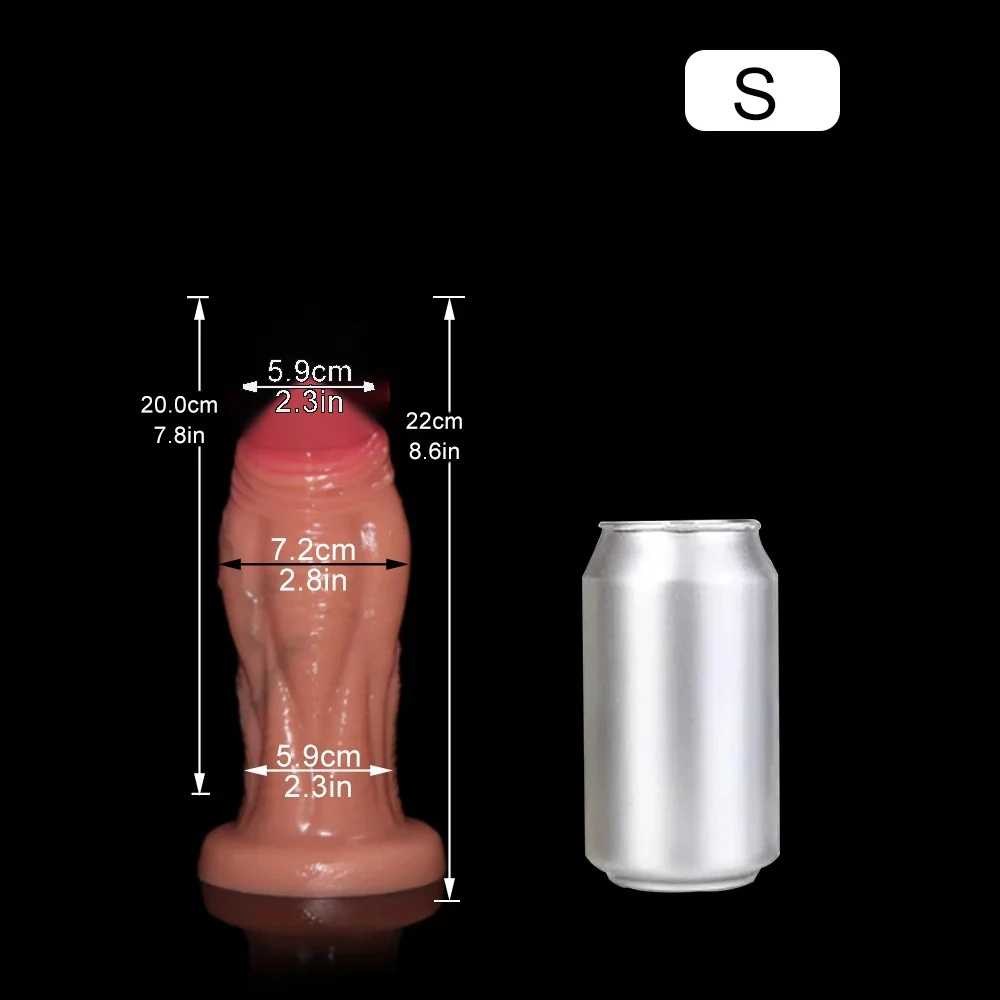 XXL Realistische Dildo Noir & Nude, S