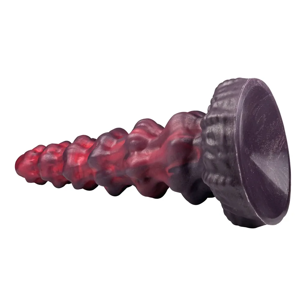 XXL fantasy dildo Spiraal Bordeaux, foto 2