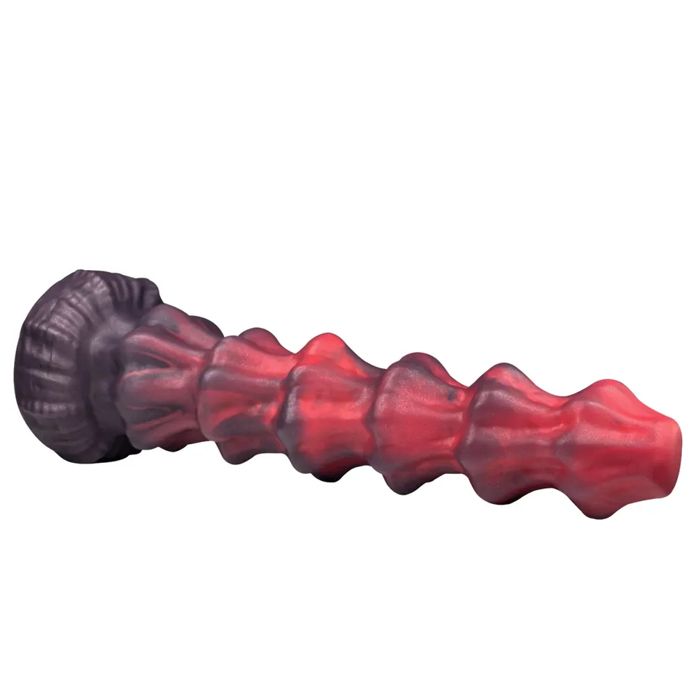 XXL fantasy dildo Spiraal Bordeaux, foto 3