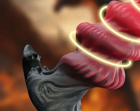 XXL fantasy buttplug Spiraal Inferno, foto 2