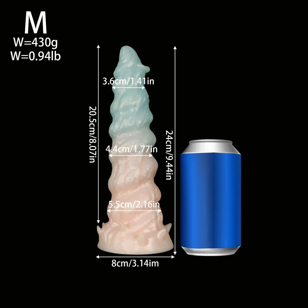 XXL fantasy dildo Spiraal Nebula, Kleur 7 · M