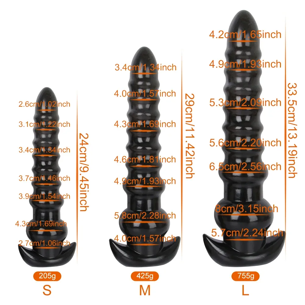 XXL buttplug Spiraal Noir, foto 4