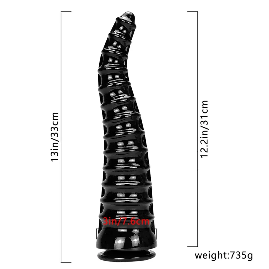 XXL fantasy buttplug Tentakel Noir 33, foto 2