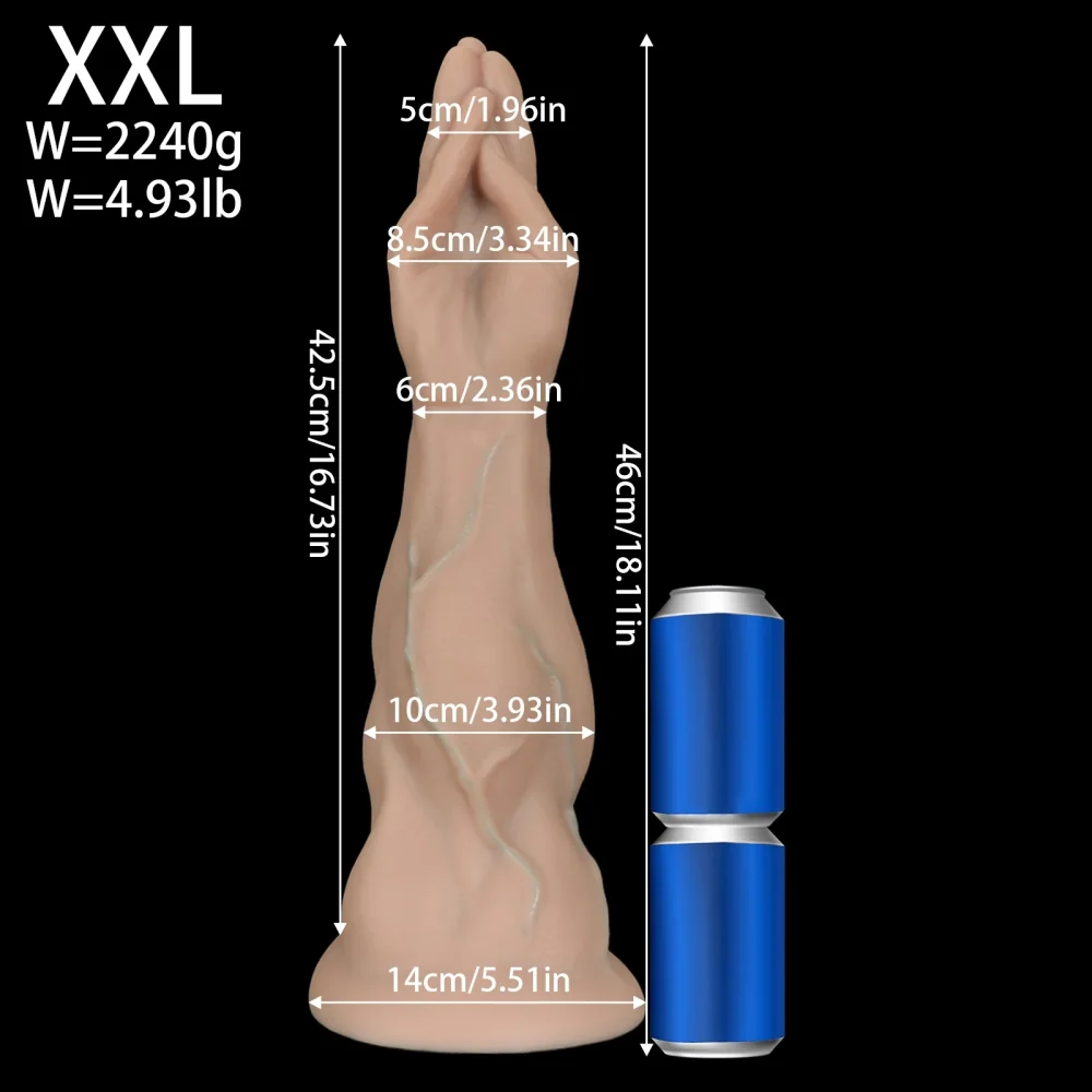 XXL fisting Vuist & Onderarm, Kwaliteit A · 2XL